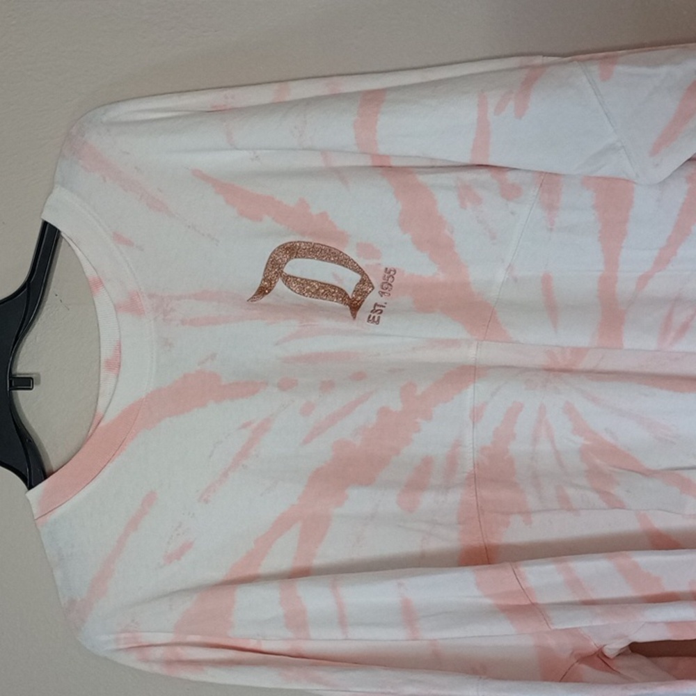 Disneyland Spirit Jersey Tye Dye Pink Gold Long Sleeve Cotton XXL - Picture 2 of 10